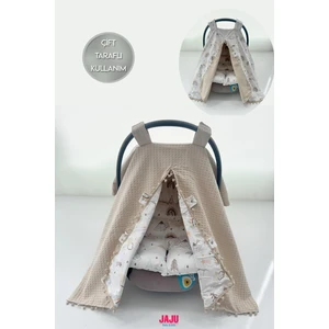 Jaju Baby Çift Taraflı Puset Örtüsü ve Puset Minderi– Konforlu, Şık ve Fonksiyonel!