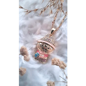 Labubu Figürlü Çelik Kolye