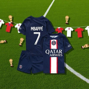 Bite Nose Psg Mbappe Paris Saint Germain 22/23 Sezon Halı Saha Çoraplı  Forması 3'lü Set