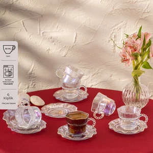 Hatrı Var Gökkuşağı 80 ml 6'lı Kahve Fincan Takımı
