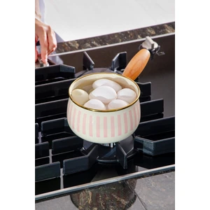 Le murano Blush Royale Emaye Ahşap Saplı Sütlük | Yumurtalık | Sosluk 1.3 Lt