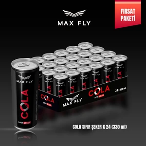 Max Fly Kola Zero – 330 ml x 24 Adet Şekersiz Ferahlık