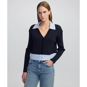 Çift Parça Görünüm Saç Örgülü Triko IW6250050352015