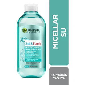 Saf & Temiz Makyaj Temizleme Suyu Yağlı Ciltler İçin Arındırıcı Etki 400 ml