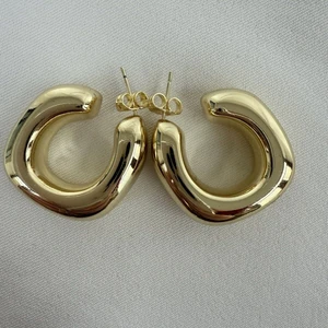 Altın Kaplama Gold Çivi Küpe