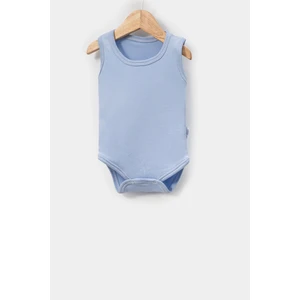 %100 Organik Pamuk 3'lü Bebek Atlet Body Zıbın Mavi,pembe