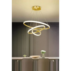 Alex Modern 3 Halkalı 40LIK Beyaz Ledli Üçlü Avize