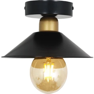 Siyah Retro Rustik Plofonyer Tekli Avize