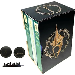 Yüzüklerin Efendisi 3 Kitap Tolkien Özel Tasarım Kutusu Bardak Altlığı Ayracı. Altınyaldız Yoktur.