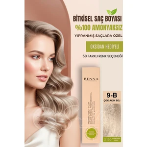 Amonyaksız Bitkisel Yıpranmış Saçlar İçin Saç Boyası 9-B Çok Açık Bej 60 ml