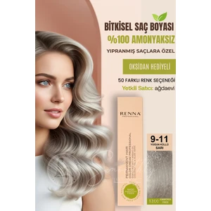 Amonyaksız Bitkisel Yıpranmış Saçlar İçin Saç Boyası 9-11 Yoğun Küllü Sarı 60 ml
