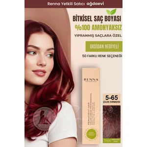 Amonyaksız Bitkisel Yıpranmış Saçlar İçin Saç Boyası 5-65 Çilek Kırmızısı 60 ml