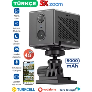 O-Kam 3036 Mini 4g Sim Kartlı Bataryalı Ip Güvenlik Kamerası Gece Görüşlü (İç-Dış Mekan )Bebek Odası