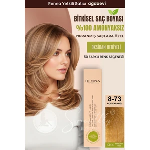 Amonyaksız Bitkisel Yıpranmış Saçlar İçin Saç Boyası 8-73 Açık Karamel 60 ml