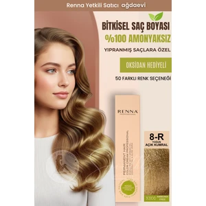Amonyaksız Bitkisel Yıpranmış Saçlar İçin Saç Boyası 8-R Yoğun Açık Kumral 60 ml