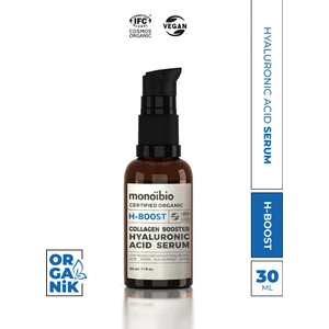 Organik Hyalüronik Asit Serum – Yoğun Nemlendirici Gece ve Gündüz Serumu - Vegan H- Boost  Serum