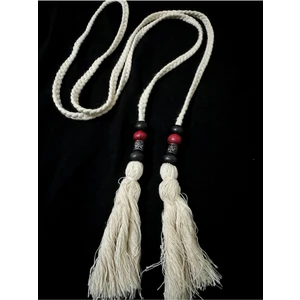 Altay Aksesuar Özel Örgü Kordonlu Boncuklu Çift Taraflı Püskül