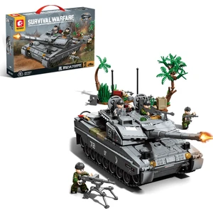 Sembo Block Leopard 2A7 Ana Muharebe Tankı Yapı Bloğu Seti 804 Parça