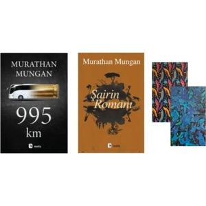 Murathan Mungan Set - 995 Km - Şairin Romanı - 2 Adet Not Defteri Hediye
