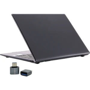 SyncCase Huawei Kılıf MateBook D15 Koruyucu (2019-2020-2021-2022 Yılı) ile Uyumlu Kristal iz Yapmaz Kılıf