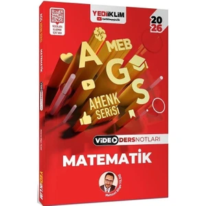 Yediiklim 2026 Meb-Ags Matematik Sayısal Yetenek Video Ders Notları Ahenk Serisi - Mehmet Bilge Yıldız