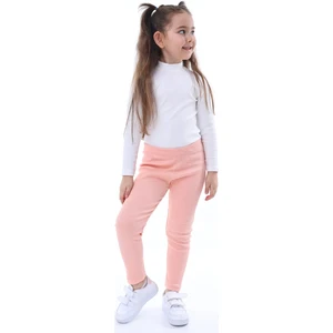 Kız Çocuk Pamuklu Likralı Kaşkorse Mevsimlik Tayt