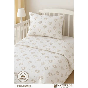 Desenli %100 Pamuk Bebek Nevresim Takımı – 3 Parça