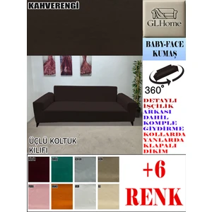 Baby Face Kumaş 3 Lü Komple Giydirme Kanepe & Çekyat, Bohem, Porto, Vb. Model Koltuk Kılıfı