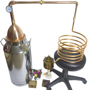 50 Litre Kubbe Kapaklı Klasik Bakır Imbik Damıtma Sistemi