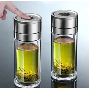 Çift Katlı Cam Bitki Çayı Ihlamur Demliği Filtre Kahve Demliği French Press