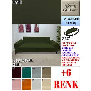 Baby Face Kumaş 3 Lü Komple Giydirme Kanepe & Çekyat, Bohem, Porto, Vb. Model Koltuk Kılıfı