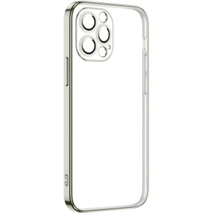 iPhone 13 Pro Uyumlu Effx Krep Kapak-Gümüş