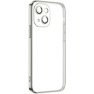 iPhone 13 Mini Uyumlu Effx Krep Kapak-Gümüş