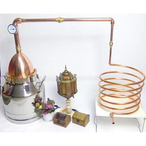 20 Litre Bakır Kubbe Kapak Klasik Imbik Damıtma Sistemi