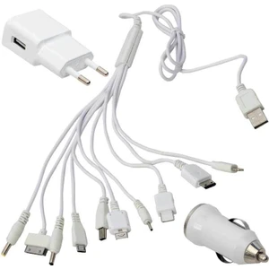 Çoklu Ahtapot Şarj 10  In 1 Hızlı Şarj Aleti 5V 2.1A Nokia Ince Uç Kalın Uç Samsung Ince Uç Mototola V3 Ipod iphone 4