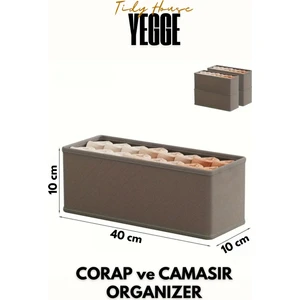 Çekmece ve Dolap Içi Düzenleyici, Raf Düzenleyici, Katlanabilir Çorap ve Çamaşır Organizer Kutu