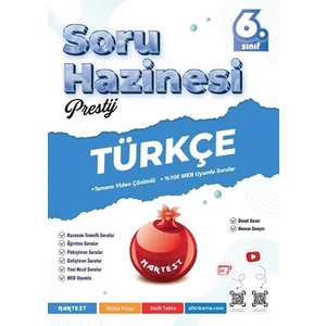 Nartest Yayınları 2026 6.sınıf Prestij Türkçe Soru Hazinesi Yeni Müfredat