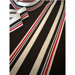 Altay Aksesuar Beyaz Zemin Kırmızı Lacivert Geçişli Lastik Şerit