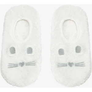 Kırık Beyaz Sevimli Kedi Nakışlı Ev Çetiği