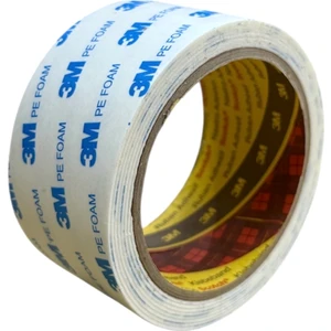 3m 9R110W Çift Taraflı Beyaz Köpük Bant  - 50 mm Genişlik - 2 Metre Uzunluk