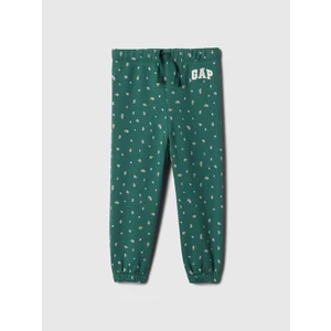 Kız Bebek Yeşil Gap Logo Fleece Jogger Eşofman Altı