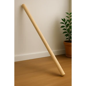 115 CM Uzun 25 MM Kalın Ahşap Pürüzsüz Yuvarlak Çubuk, Çok Amaçlı, Sağlam, Hobi Çubuğu