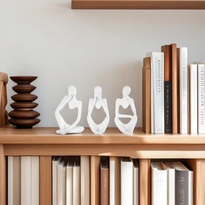 Düşünen Insan Figürleri – Modern Minimalist Düşünen Figürler Seti