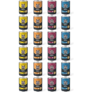 Plus Karışık Kedi Konservesi 400 gr x 24 Adet
