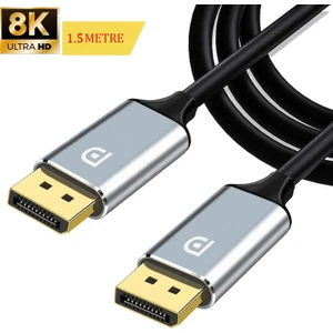 8k 240HZ Alüminyum Başlık Displayport To Displayport Kablo 1.5 Metre - AL5082