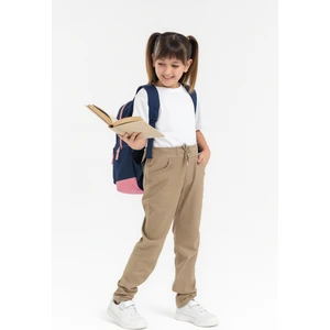 Kız Çocuk Beli Ipli Okul Kaşkorse Pantolon G2025-2