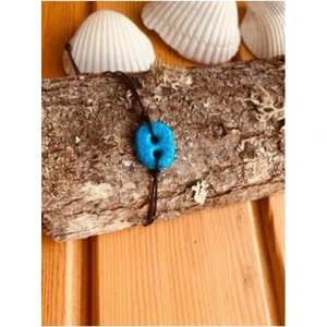 Süryani Nazar Boncuğu Siyah Ip Bileklik