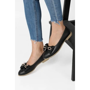 Renkli Butik Kadın Trend Günlük Babet Hafif Rahat Fiyonklu Ev ve Ofis Ayakkabısı