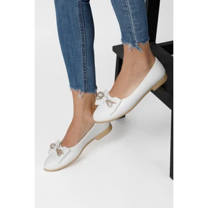 Renkli Butik Kadın Trend Günlük Babet Hafif Rahat Fiyonklu Ev ve Ofis Ayakkabısı