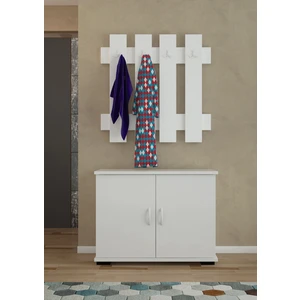 Modilayn 2 Kapaklı Dolaplı 4 Askılıklı Portmanto Vestiyer